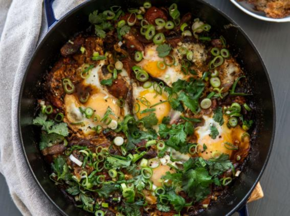 Berber Eggs in a wok